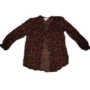 Old Navy Dark Floral Button-Up Shirt